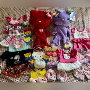 Hello Kitty Build A Bear Rare Vintage Bundle Bab Sanrio New NWT